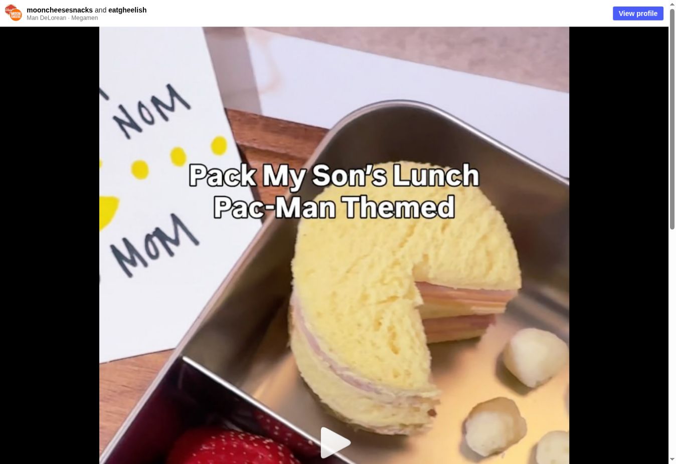 Pac-Man Lunchbox Crunch shared by @mooncheesesnacks × @eatgheelish