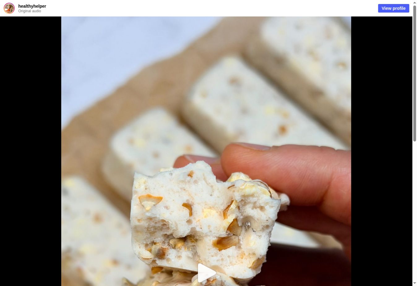 Salted Caramel Popcorn Protein Bars shared by @healthyhelper