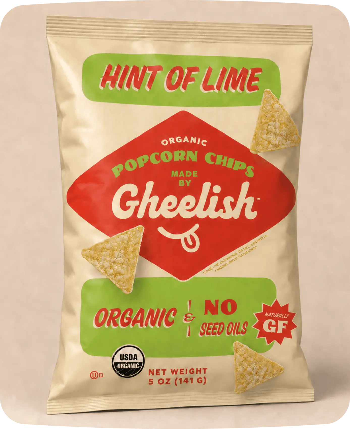 Hint of Lime Organic Popcorn Chips