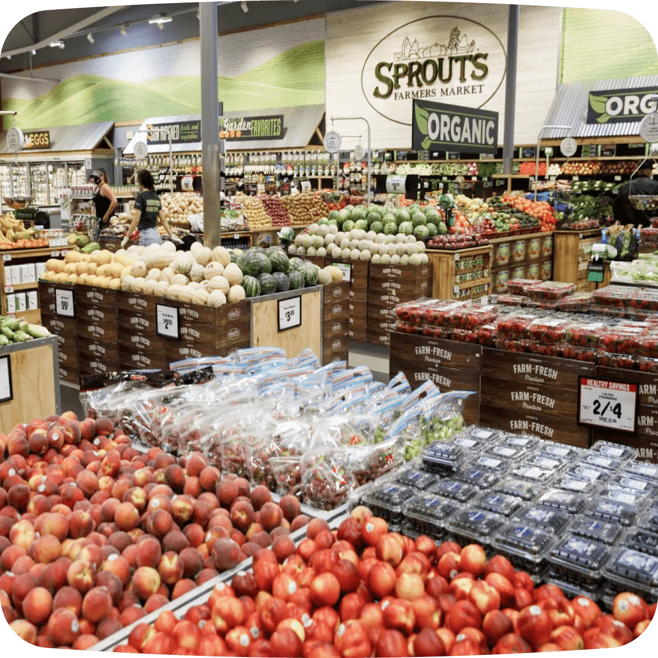 Organic produce market