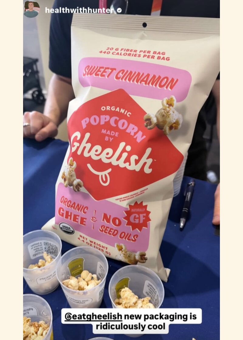 Sweet Cinnamon Gheelish popcorn shared by healthwithhunter