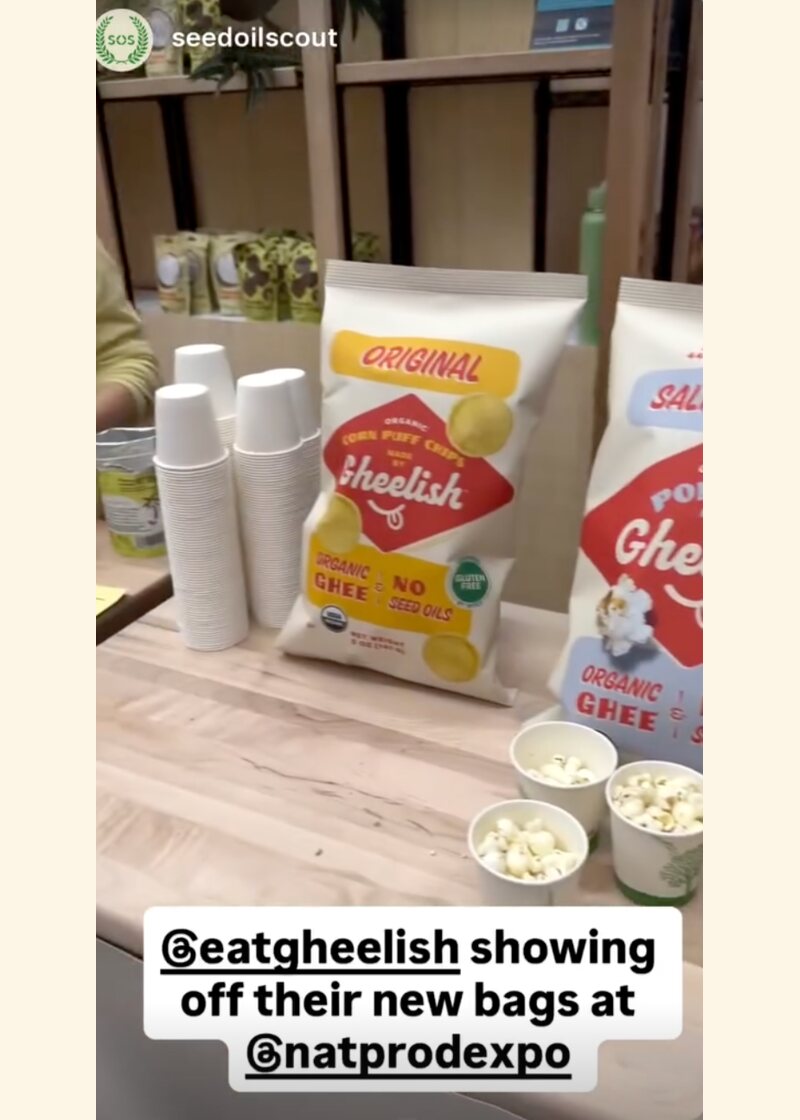 Gheelish Original chips featured at Natural Products Expo